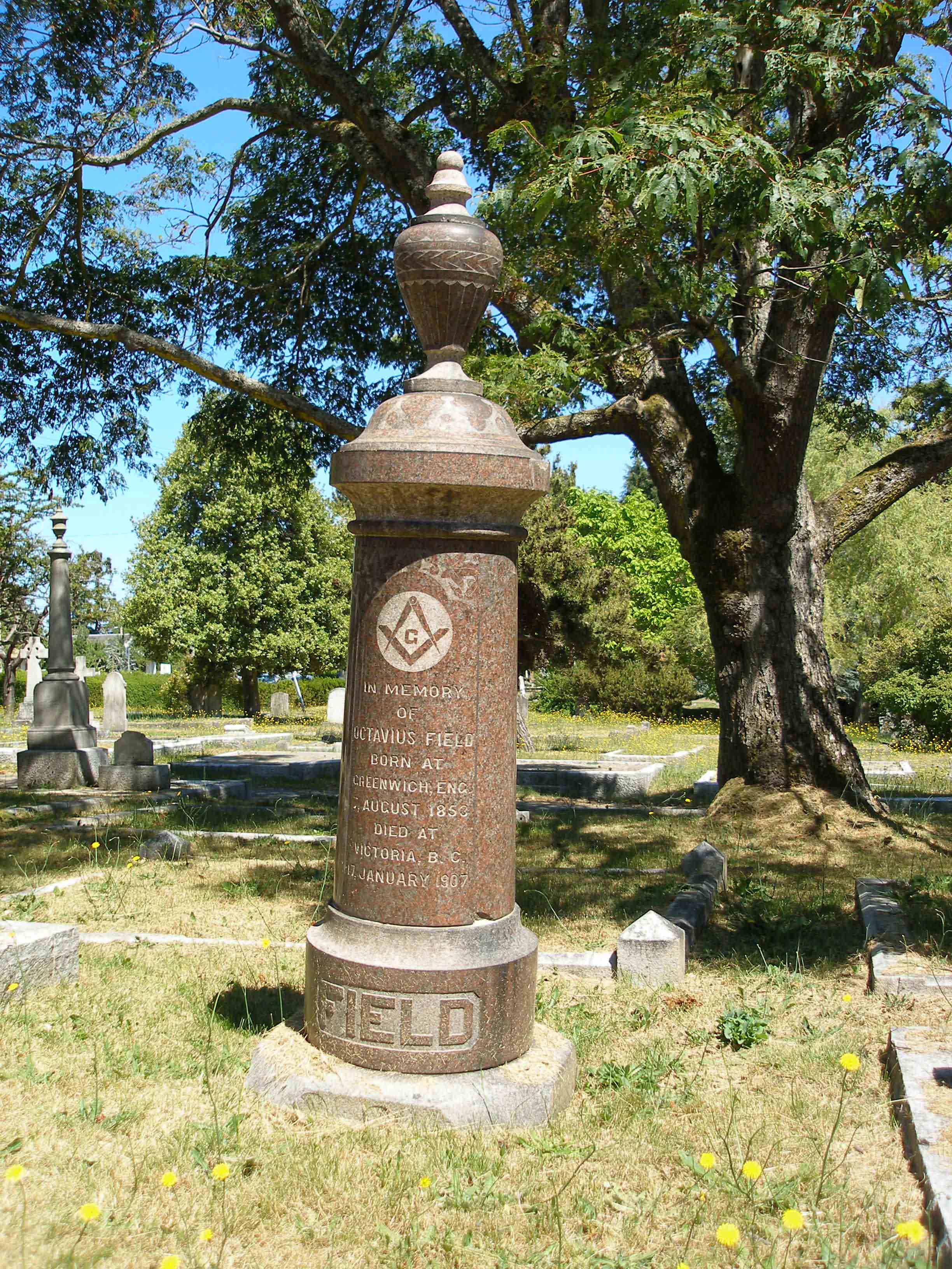 Octavius Field grave marker